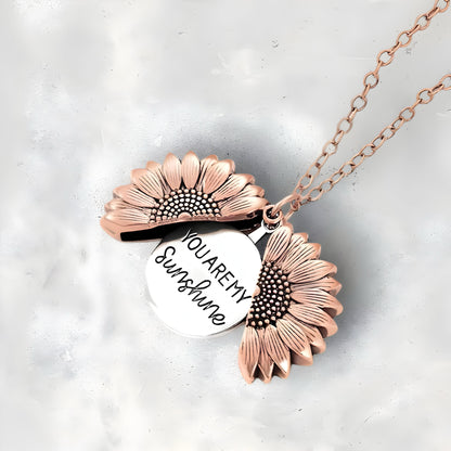 Sunflower Locket Necklace